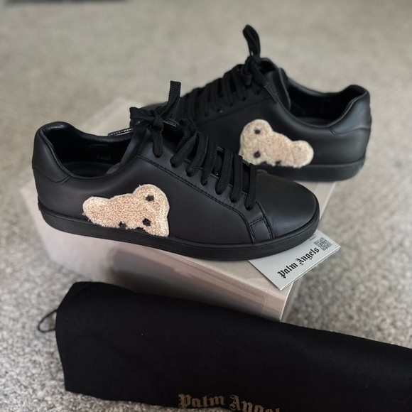 Teddy Bear Palm Angels Sneakers Black Palm Angels Crystal
